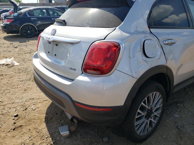 ZFBCFYCT4GP514969 - 2016 FIAT 500X TREKK SILVER photo 10