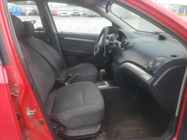 KL1TD56627B139319 - 2007 CHEVROLET AVEO BASE RED photo 5