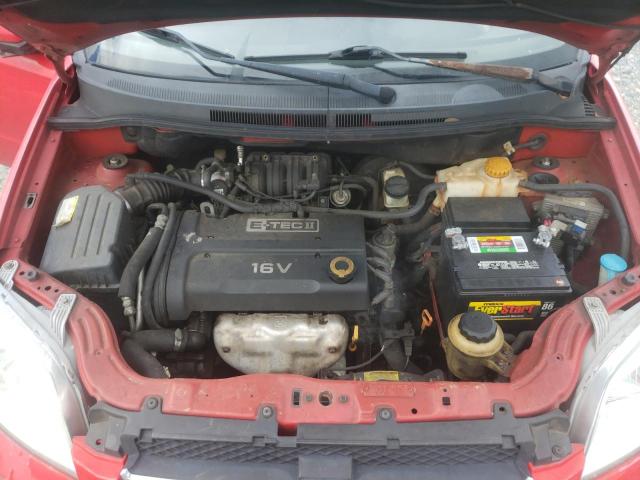 KL1TD56627B139319 - 2007 CHEVROLET AVEO BASE RED photo 7