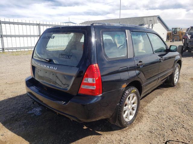 JF1SG65665H718767 - 2005 SUBARU FORESTER 2 Черный фото 4