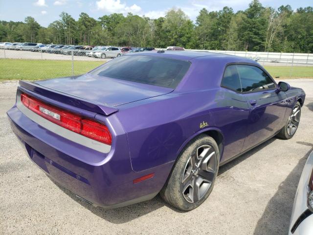 2C3CDYBT2EH185487 - 2014 DODGE CHALLENGER PURPLE photo 4