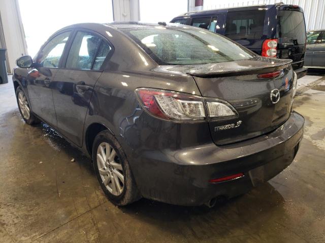 JM1BL1W77D1817315 - 2013 MAZDA 3 I GRAY photo 3