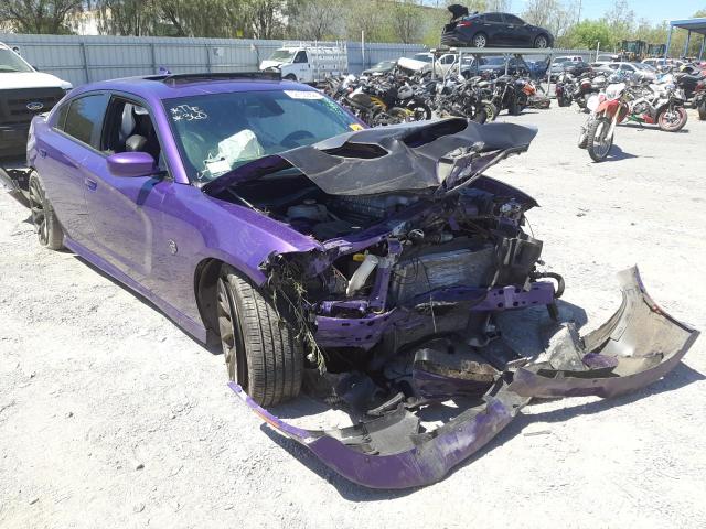 2C3CDXL92JH303481 - 2018 DODGE CHARGER SR PURPLE photo 1