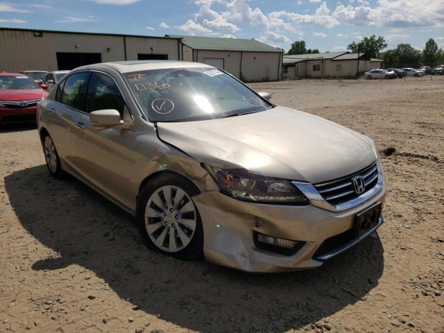 1HGCR3F85EA027618 - 2014 HONDA ACCORD EXL BEIGE photo 1