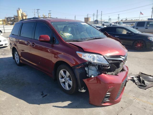 5TDKZ3DC4JS930471 - 2018 TOYOTA SIENNA LE MAROON photo 1