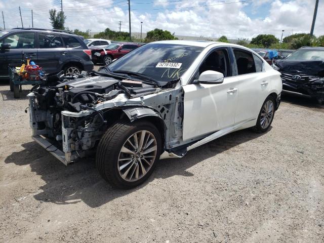 JN1EV7AR1JM442926 - 2018 INFINITI Q50 LUXE WHITE photo 2