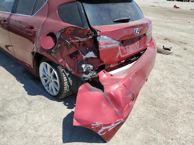 JTHKD5BH0C2057755 - 2012 LEXUS CT 200  photo 9