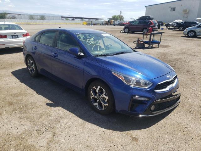 3KPF24AD1ME375910 - 2021 KIA FORTE FE BLUE photo 1