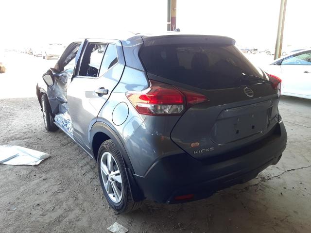 3N1CP5CU9KL496459 - 2019 NISSAN KICKS S GRAY photo 3