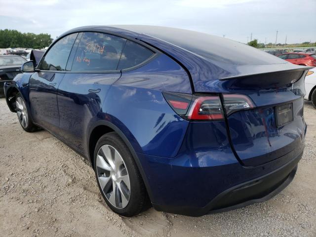 5YJYGDEF2LF000185 - 2020 TESLA MODEL Y BLUE photo 3