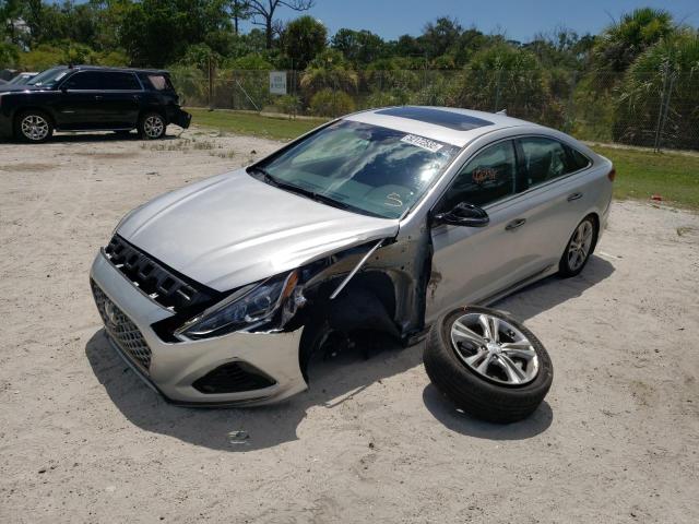 5NPE34AF4KH768755 - 2019 HYUNDAI SONATA LIM SILVER photo 2