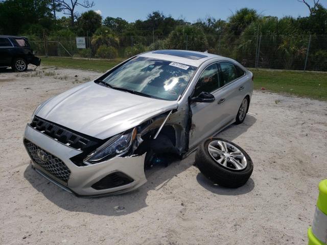 5NPE34AF4KH768755 - 2019 HYUNDAI SONATA LIM SILVER photo 9