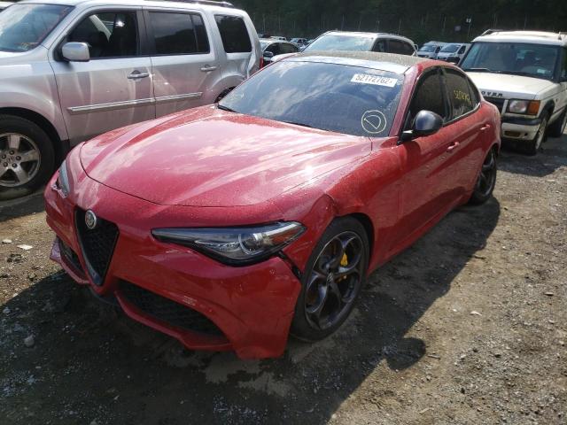 ZARFANAN8K7601039 - 2019 ALFA ROMEO GIULIA RED photo 2