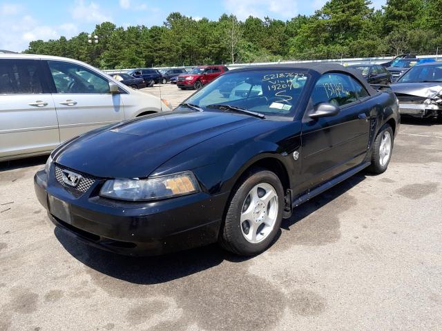 1FAFP44694F192040 - 2004 FORD MUSTANG BLACK photo 2