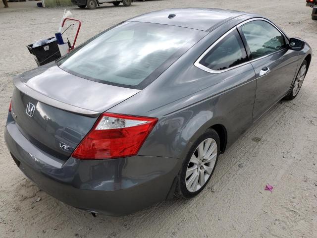 1HGCS22869A010840 - 2009 HONDA ACCORD EXL GRAY photo 4