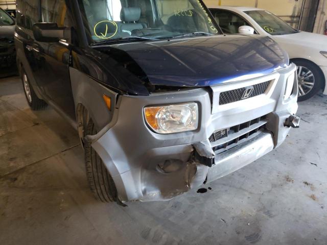 5J6YH28253L009836 - 2003 HONDA ELEMENT DX BLUE photo 9