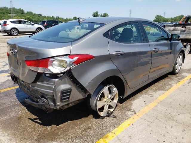 5NPDH4AE9DH423423 - 2013 HYUNDAI ELANTRA GL GRAY photo 4