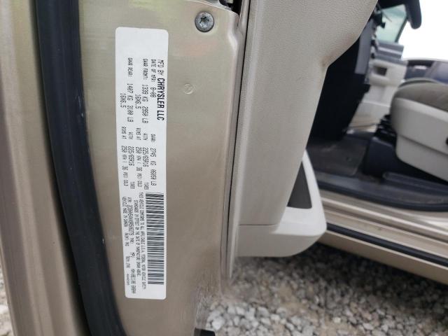 2D8HN54X49R506279 - 2009 DODGE GRAND CARA TAN photo 10