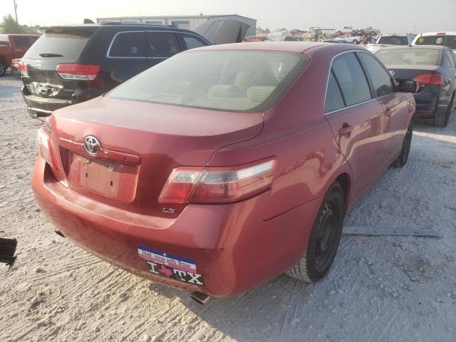 4T1BK46KX7U047408 - 2007 TOYOTA CAMRY LE RED photo 4