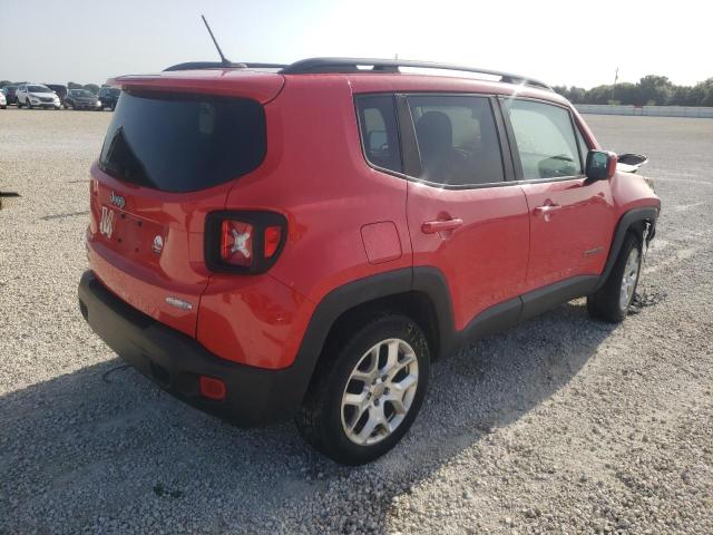 ZACCJBBB6HPF72331 - 2017 JEEP RENEGADE L RED photo 4