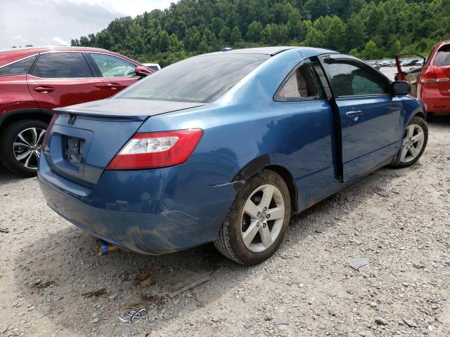 2HGFG12847H514259 - 2007 HONDA CIVIC EX BLUE photo 4