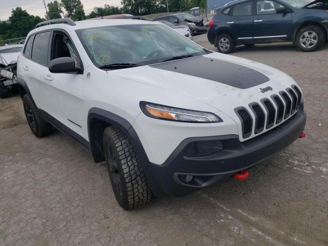 1C4PJMBS0HW633480 - 2017 JEEP CHEROKEE T WHITE photo 1