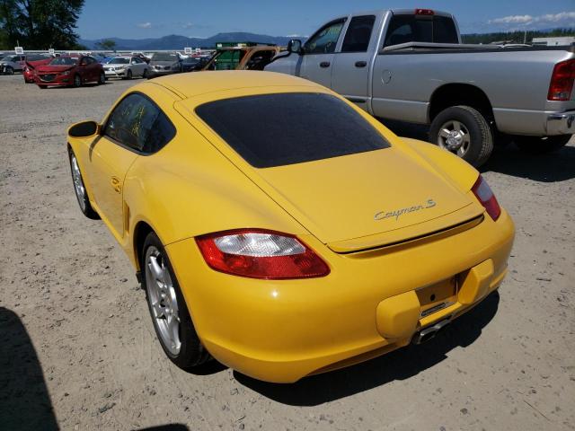 WP0AB29806U781977 - 2006 PORSCHE CAYMAN S YELLOW photo 3