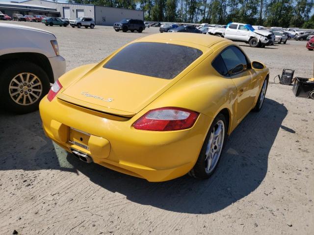 WP0AB29806U781977 - 2006 PORSCHE CAYMAN S YELLOW photo 4