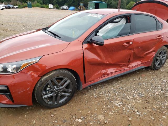 3KPF34AD0ME297083 - 2021 KIA FORTE GT L ORANGE photo 9