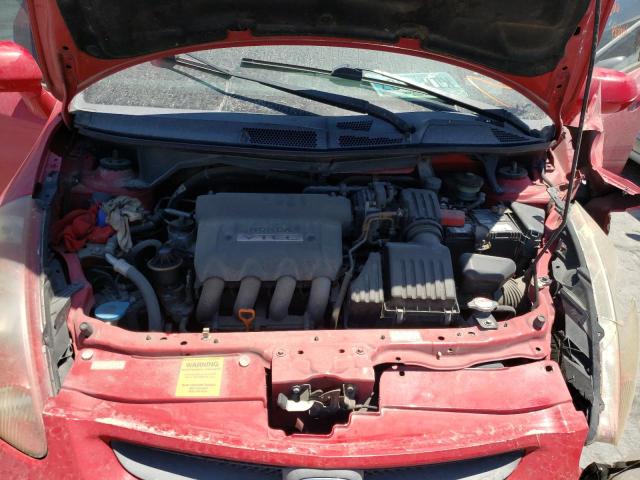 JHMGD37427S002889 - 2007 HONDA FIT RED photo 7