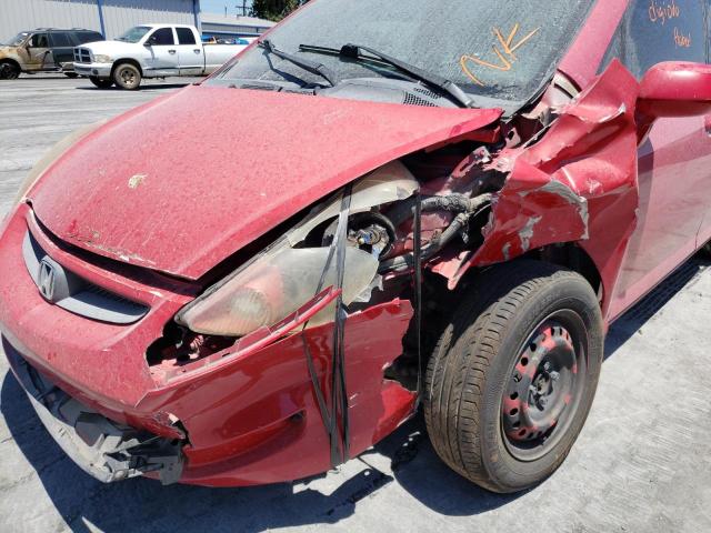 JHMGD37427S002889 - 2007 HONDA FIT RED photo 9