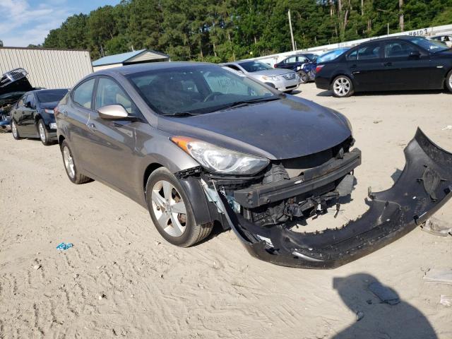 5NPDH4AE0DH381028 - 2013 HYUNDAI ELANTRA GRAY photo 1