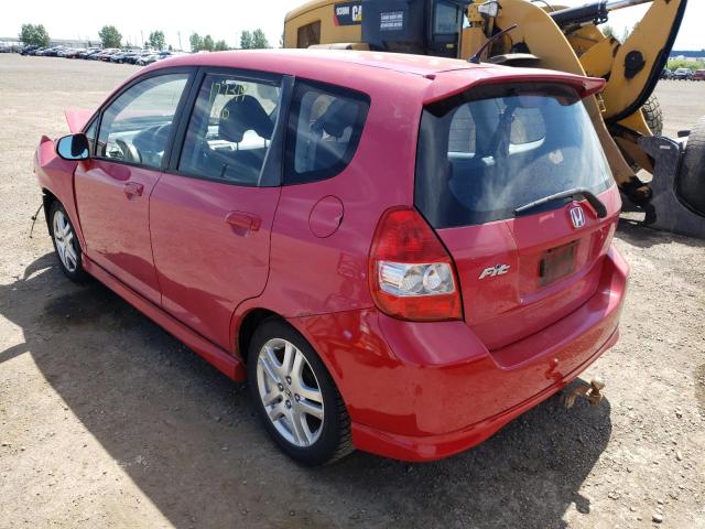 JHMGD38617S806469 - 2007 HONDA FIT S 红色 照片 3