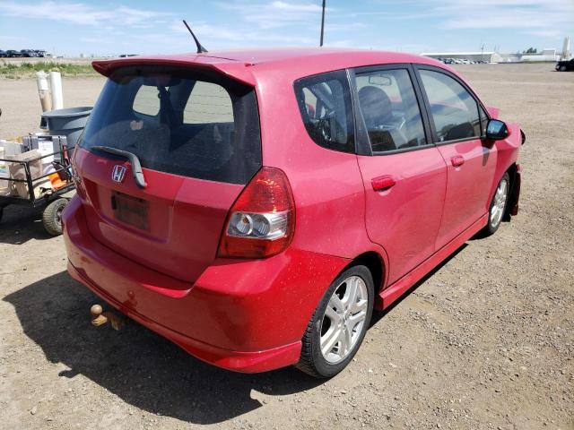 JHMGD38617S806469 - 2007 HONDA FIT S 红色 照片 4