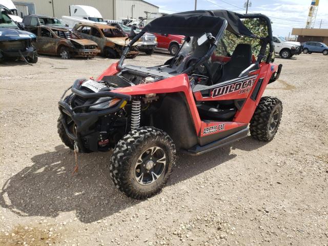 4UF14MPV8ET316052 - 2014 ARCTIC CAT WILDCAT RED photo 2