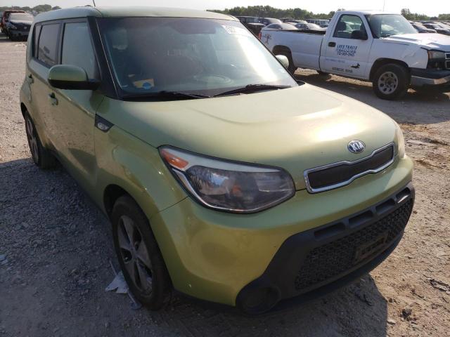 KNDJN2A28E7041394 - 2014 KIA SOUL GREEN photo 1