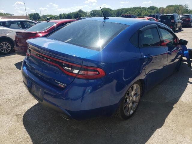 1C3CDFBH1DD134543 - 2013 DODGE DART BLUE photo 4