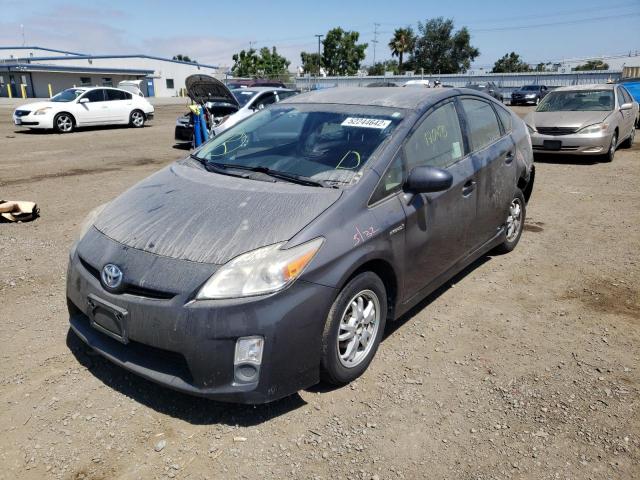 JTDKN3DU7B0323585 - 2011 TOYOTA PRIUS GRAY photo 2