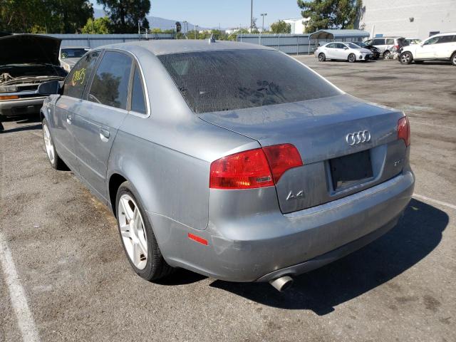 WAUAF78E57A249665 - 2007 AUDI A4 2 SILVER photo 3