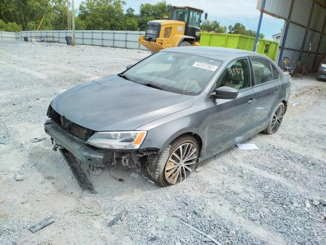 3VWD17AJ4GM368345 - 2016 VOLKSWAGEN JETTA SPOR GRAY photo 2