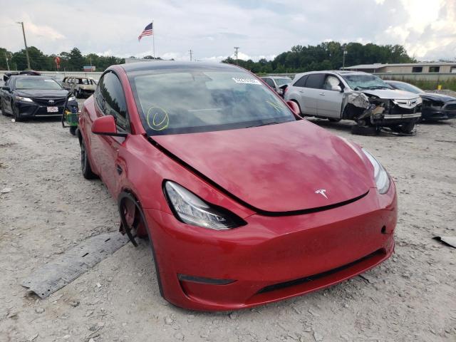 5YJYGDEF2LF036538 - 2020 TESLA MODEL Y أحمر صورة 1