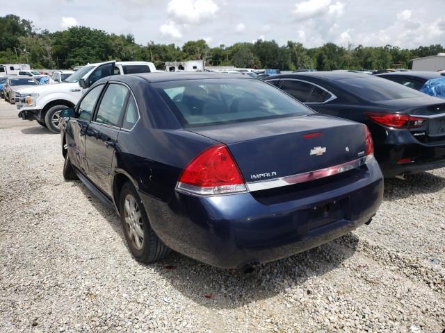 2G1WD5EM6B1240550 - 2011 CHEVROLET IMPALA POL BLUE photo 3