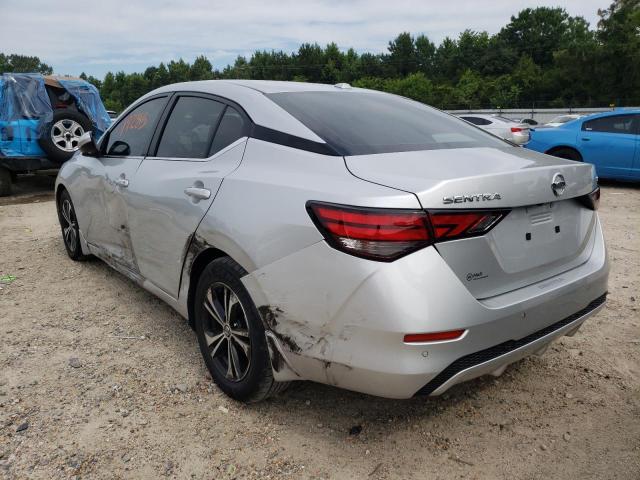 3N1AB8CV5NY211022 - 2022 NISSAN SENTRA SV SILVER photo 3