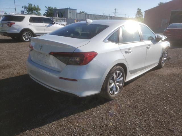 2HGFE2F25NH100860 - 2022 HONDA CIVIC LX WHITE photo 4