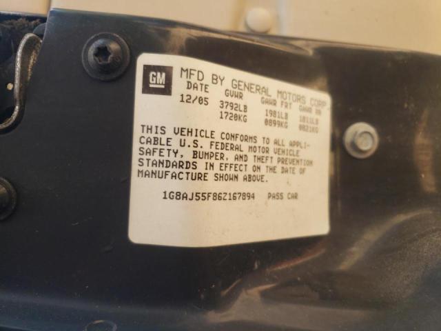 1G8AJ55F86Z167894 - 2006 SATURN ION GREEN photo 10