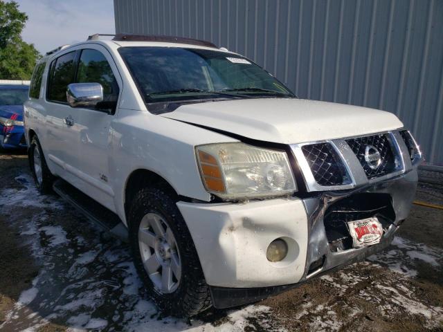 5N1BA08A77N720858 - 2007 NISSAN ARMADA SE WHITE photo 1