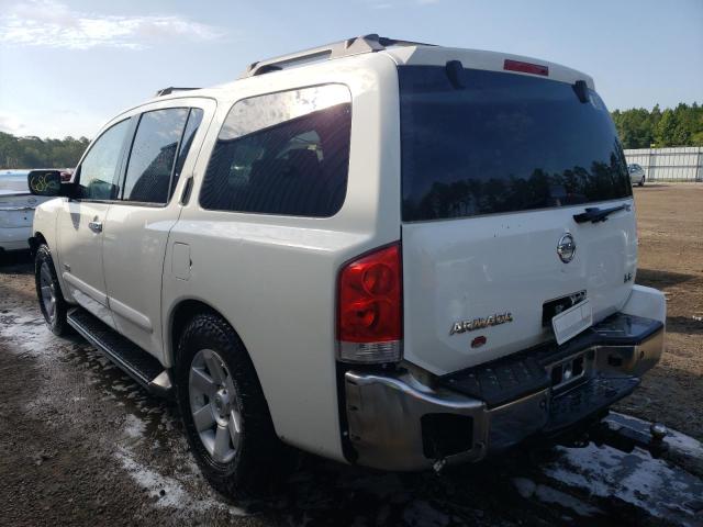 5N1BA08A77N720858 - 2007 NISSAN ARMADA SE WHITE photo 3