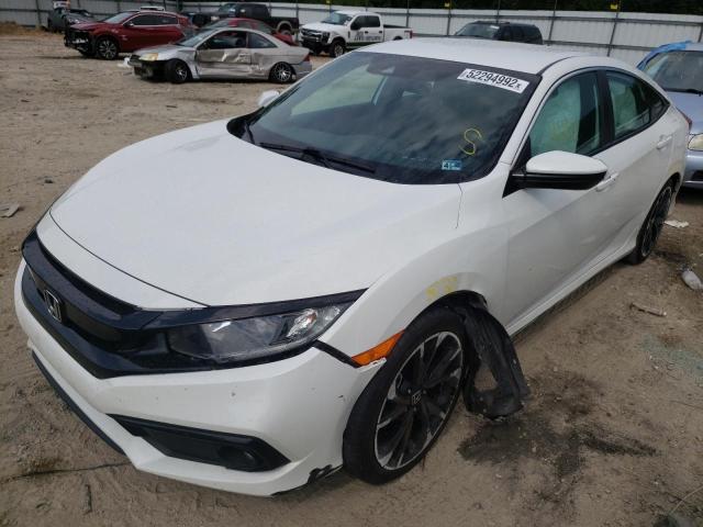 2HGFC2F81KH598058 - 2019 HONDA CIVIC SPOR WHITE photo 2