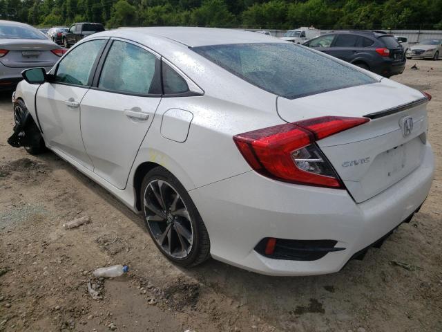 2HGFC2F81KH598058 - 2019 HONDA CIVIC SPOR WHITE photo 3