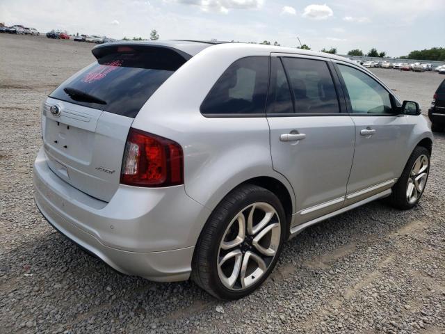 2FMDK3AK1DBA20982 - 2013 FORD EDGE SPORT SILVER photo 4